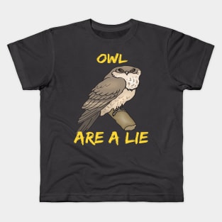 owl are a lie Kids T-Shirt